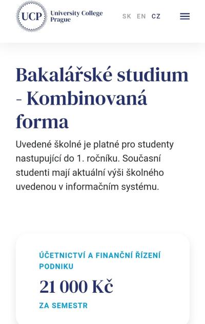 Studium a kurzy | University College - Znojmo