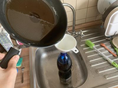 Třídíme i olej.