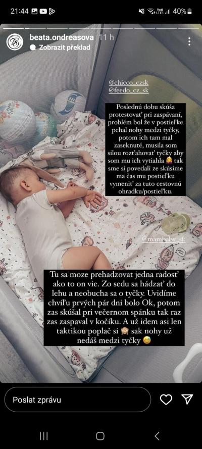 Miminko | Cestovní ohrádka na spánek ?