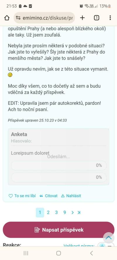 Dotazy pro adminy | Chyba v Matrixu /e-miminu/