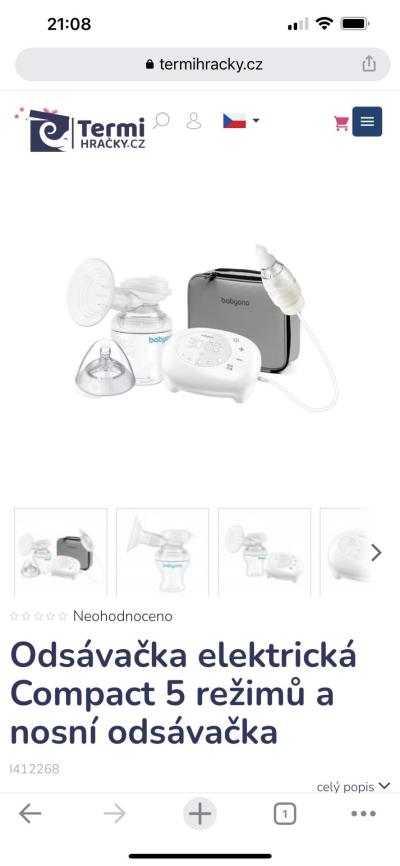 Kojení a UM | Odsávačka babyono compact