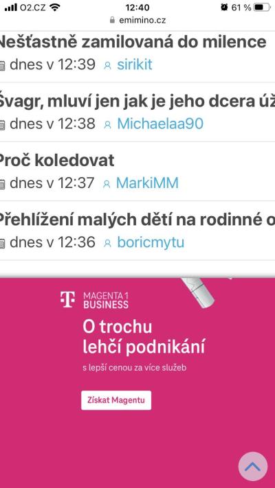 Dotazy pro adminy | Chyba v Matrixu /e-miminu/
