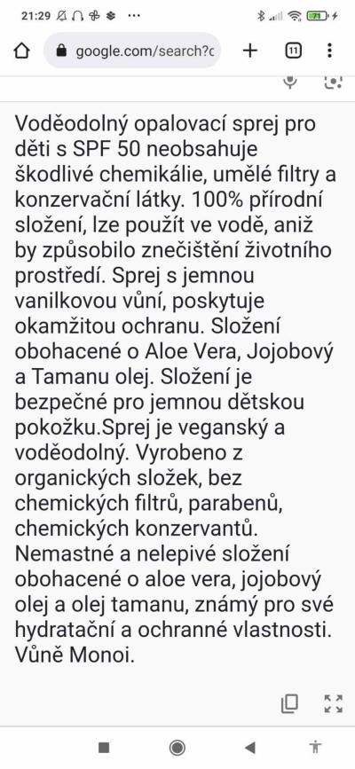 Vše možné | Opalovací krém pro 11 měsiční holčičku