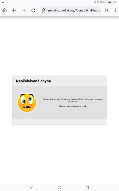 Dotazy pro adminy | Chyba v Matrixu /e-miminu/