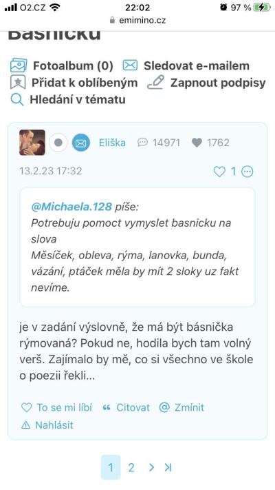 Dotazy pro adminy | Chyba v Matrixu /e-miminu/