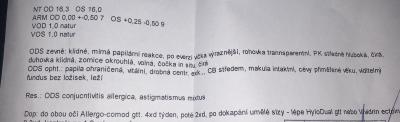 Zdravotní potíže dospělých | Vysvětlení zprávy z oční