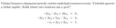 Studium a kurzy | Gaussova eliminační metoda