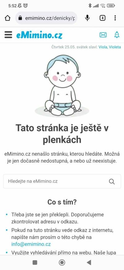 Dotazy pro adminy | Chyba v Matrixu /e-miminu/