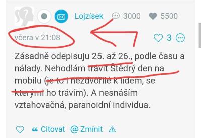 Stejná situace | Neodpověděla na vánoční přání