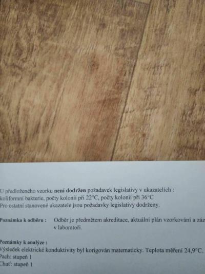 Domácnost | Rozbor studniční vody, kt. je jediným zdrojem vody v domě
