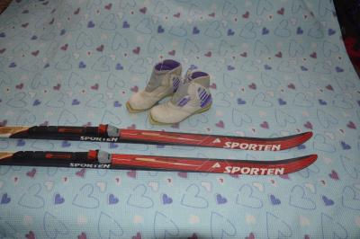 dětské běžky se šupinami 140cm boty sns vel. 36