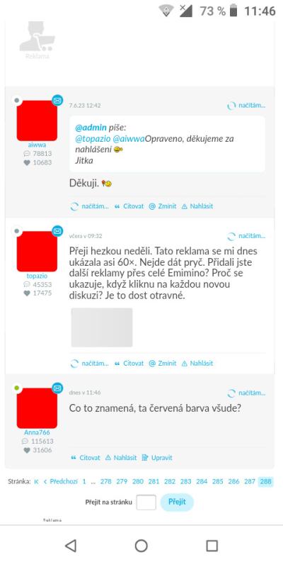 Dotazy pro adminy | Chyba v Matrixu /e-miminu/