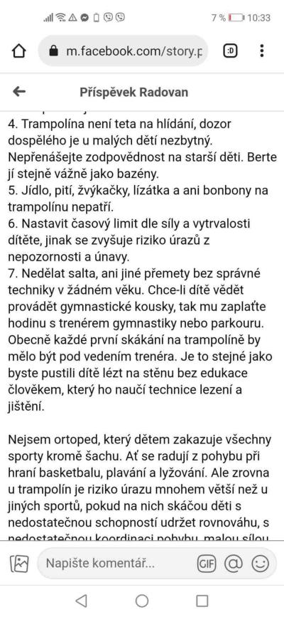 Nakupujeme - obchody, reklamace | Mate trampolinu?