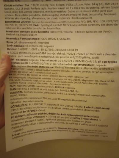 Zdravotní potíže dospělých | Astma a korkoidy