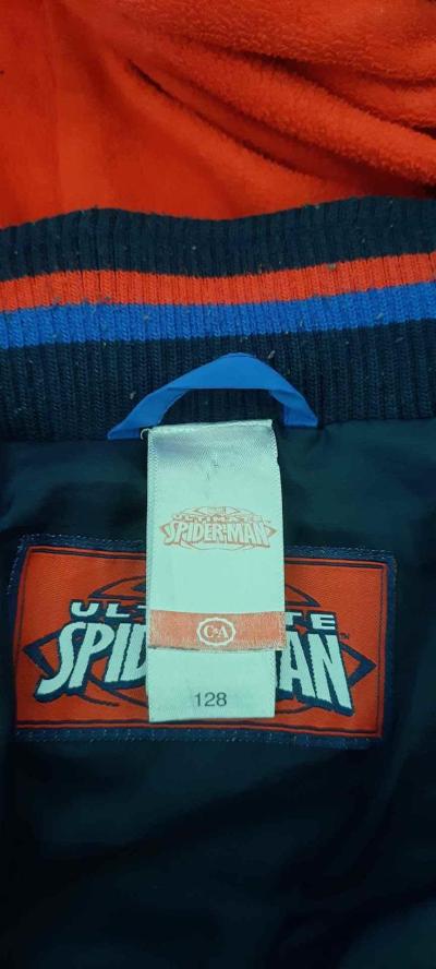 chlapecká zimní bunda spideman, vel. 128 značky C&A.
