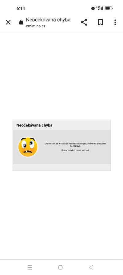 Dotazy pro adminy | Chyba v Matrixu /e-miminu/
