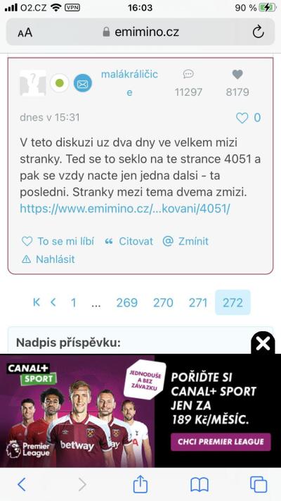 Dotazy pro adminy | Chyba v Matrixu /e-miminu/
