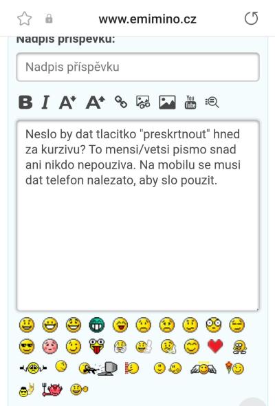 Dotazy pro adminy | Chyba v Matrixu /e-miminu/