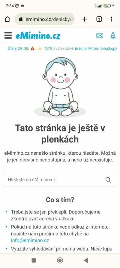 Dotazy pro adminy | Chyba v Matrixu /e-miminu/