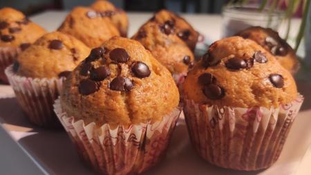 Vláčné muffiny s čokoládou