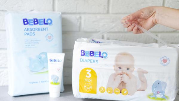 BEBELO Care Diapers Midi 3 jsou vhodné pro miminka s hmotností 4 - 9 kg.