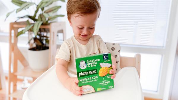 GERBER rostlinné dezerty si vaše děti zamilují.