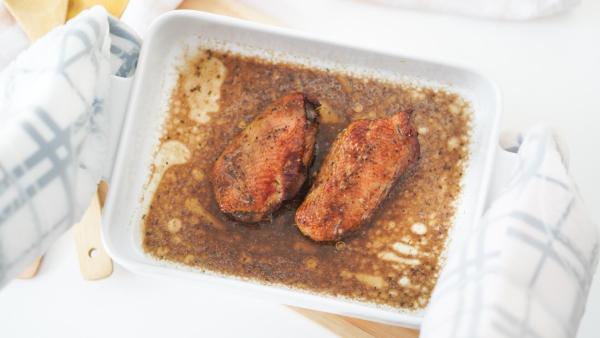 Natálie: „Kachna je křehká, s křupavou kůží a díky sous-vide i šťavnatá.“