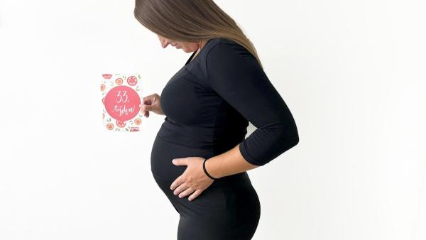 33. týden těhotenství. Jak vypadá bříško?