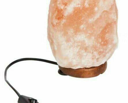 Stylová solná lampa: surový přírodní krystal, 21cm