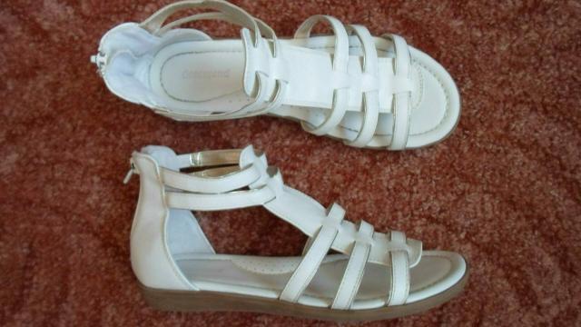 Bílé boty sandálky sandály - 35, 36