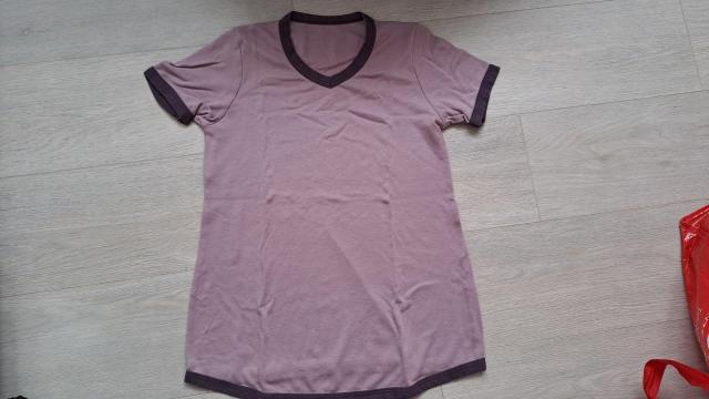 Fialové těhotenské tričko, velikost S, Litex