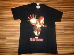 Černé bavlněné tričko Marvel - Iron Man