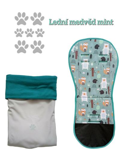 REFLEXNÍ NEPROMOKAVÉ SOFTSHELL NEPADACÍ DEKY NA KOČÁRKY