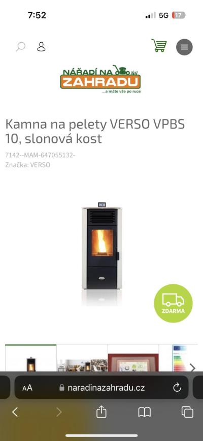 Domácí spotřebiče | Kamna Verso VPBS