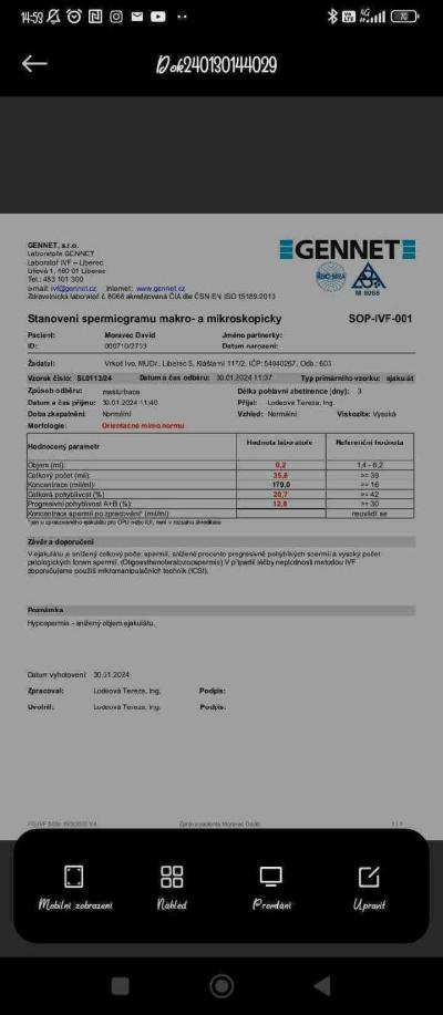 Stejná situace | IVF + ICSI