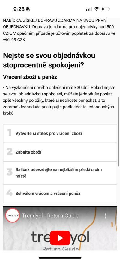 Domácnost | Je vrácení zboží z trendyol zdarma?