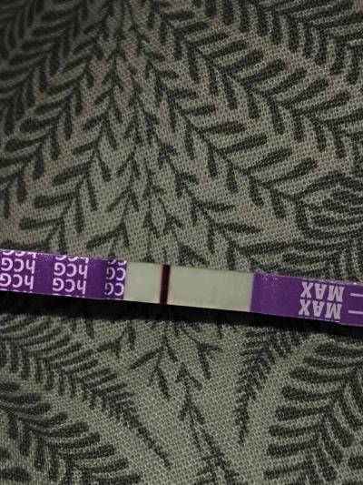 Testování a těhotenský test | Velmi slabý test