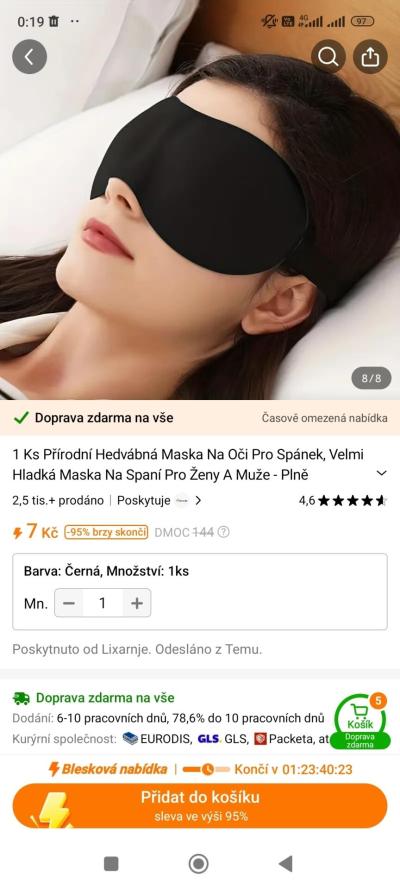 Esoterika a tajemno | Masky na oči na spanie