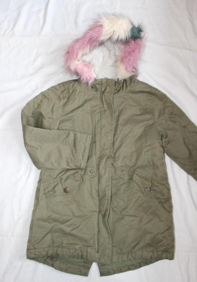 PO142. Perfektní teplá khaki bunda, 7 let