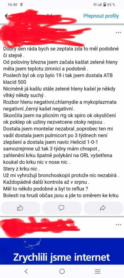 Popis obtíží 