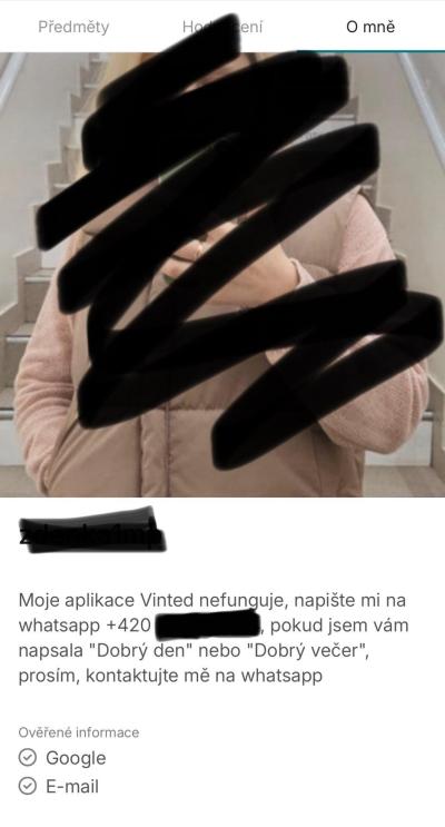 Technologie, mobily, internet | Vinted podvodnice? Nebo hacker?