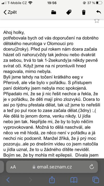 Dětské nemoci | Dětský neurolog Olomouc? Epilepsie?