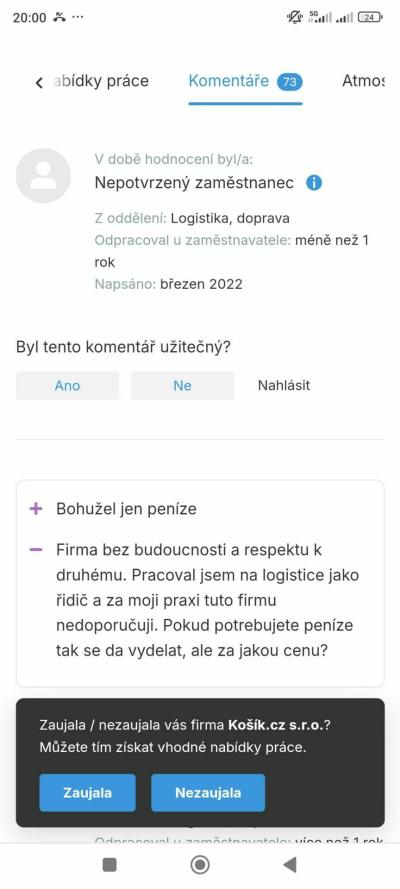 Zaměstnání | Práce v košíku/ rohlíku?