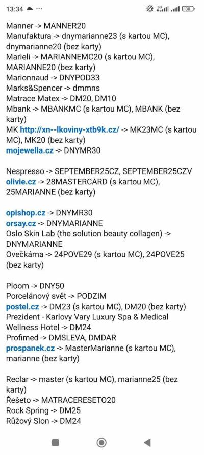 Dobré skutky | Prosba o slevovy kupon Marianne