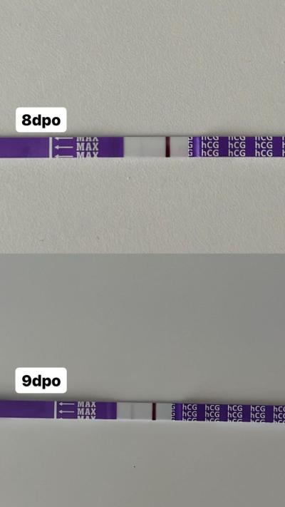 Testování a těhotenský test | Pozitívny test 8/9dpo