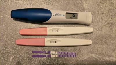 Testování a těhotenský test | Těhotenský test clearblue - pozitivní