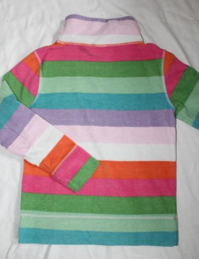 PO117. Duhová, teplá fleece mikina, 10-11 let