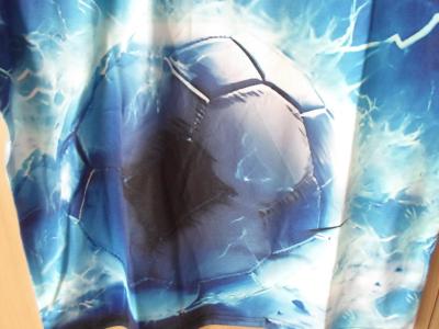 Modré tričko triko krátký rukáv fotbal