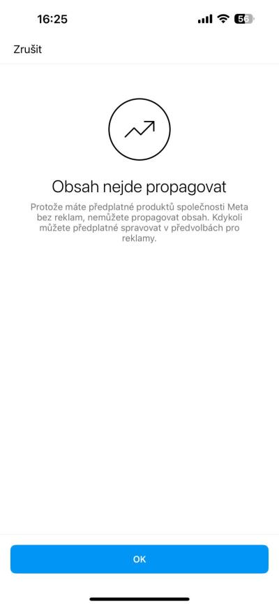 Proč mi nejde propagace na Instagramu?