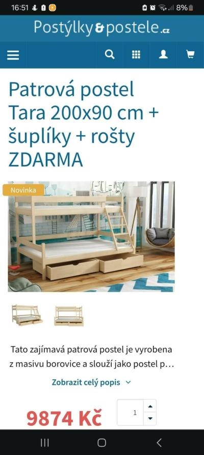 Vše kolem spaní... | Postýlka pro děti 2R+